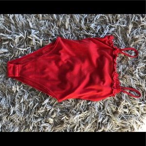 Red bodysuit
